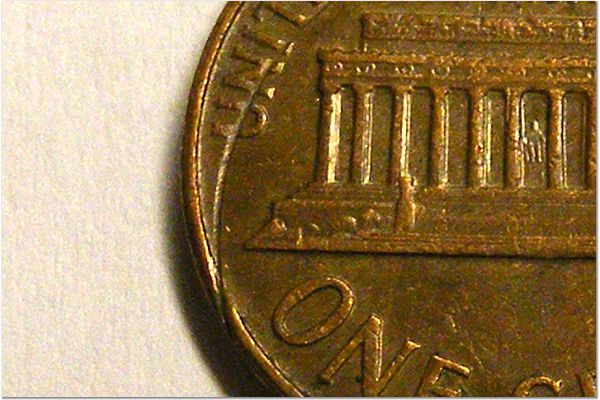 1966-Lincoln-Cent-Incomplete-Clip-?